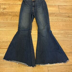 Free People Dark Blue Flare Jeans